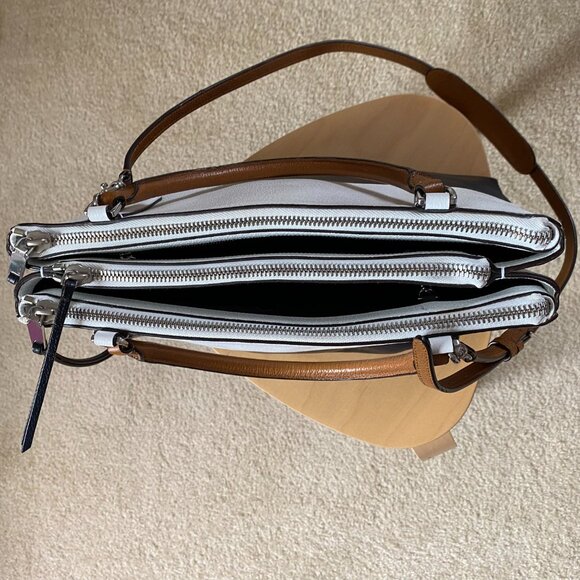 Authentic Coach Colorblock Leather Satchel - Picture 7 of 15